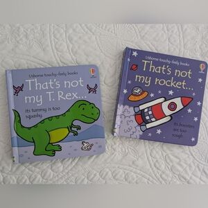 Set of 2 Usborne touchy-feely books
